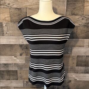 Talbots Petite boatneck striped sweater Size MP